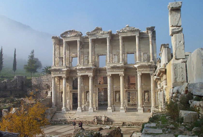 Ephesus, Library of Celsus, c. 135 AD. Ionia. Photo credit: Ed Mabry