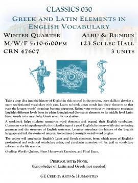 Classics 030 Greek And Latin Elements In English Vocabulary 3