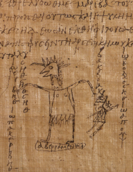 Papyrus with magical image