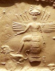 Ishtar on an Akkadian seal