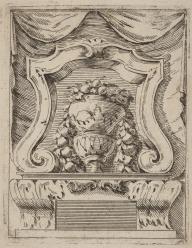 Architectural Motif with Fruit in a Vase c. 1690 etching on laid paper