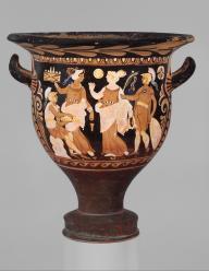 Terracotta bell-krater (mixing bowl)