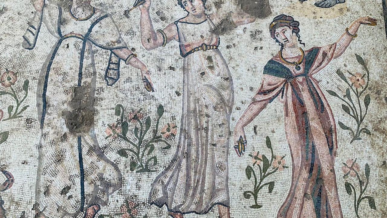 Mosaic of two women