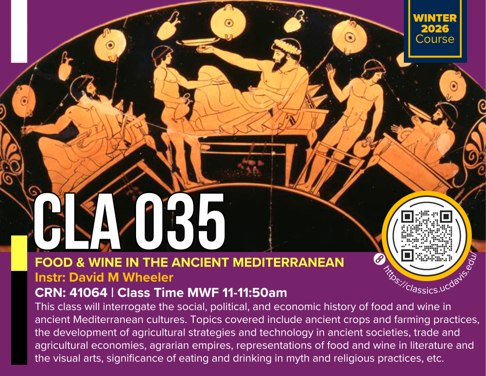 A flyer for CLA 035.