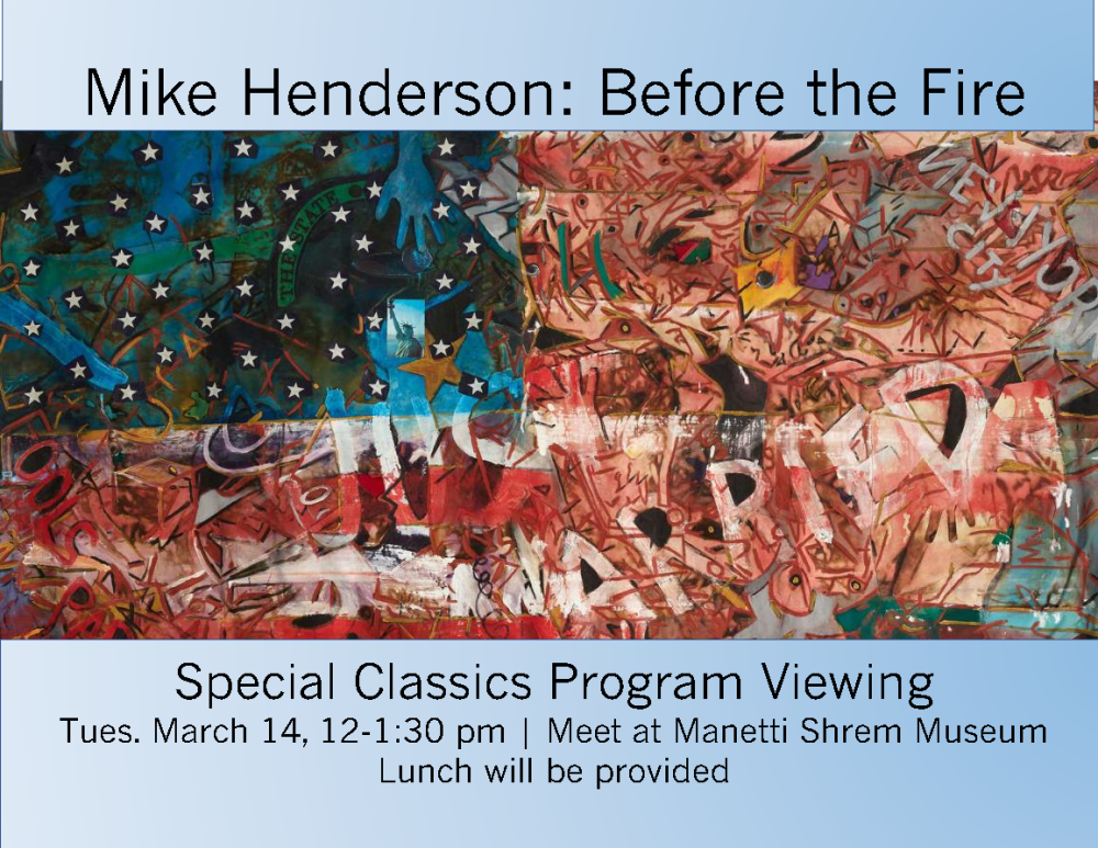 A flyer for the Mike Henderson event