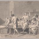 David Death of Socrates-sketch