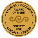 A medal for Charles J Goodwin Award of Merit